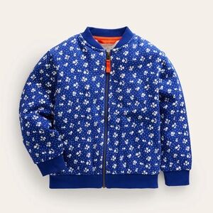 Girls Mini Boden Borg Lined Jersey Bomber